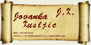 Jovanka Kušljić vizit kartica